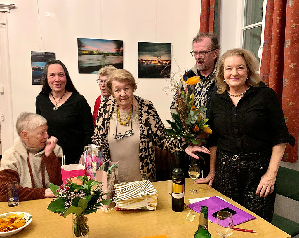 Feier zum 90. Geburtstag der Ehrenpräsidentin Kristina Jurosz.