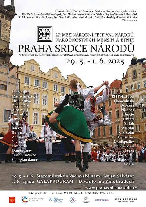 Originalplakat der Veranstaltung Prag - Herz der Nationen.