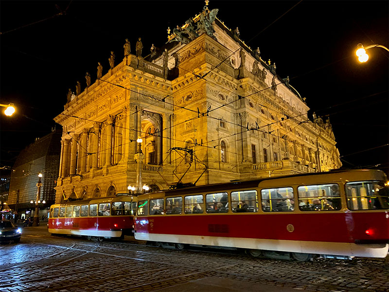 Das Nationaltheater in Prag.